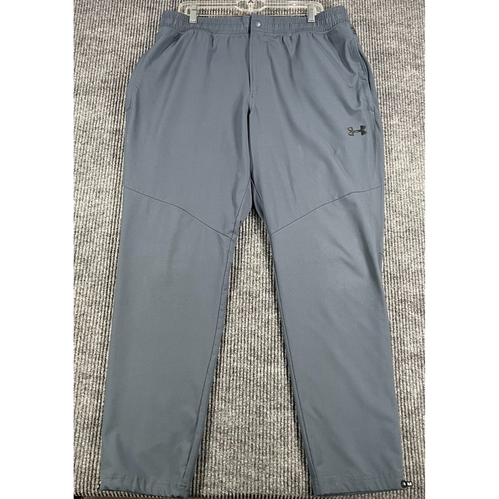 Under Armour Pants Mens XL Extra Large Blue Performance Loose Fit Active Gym